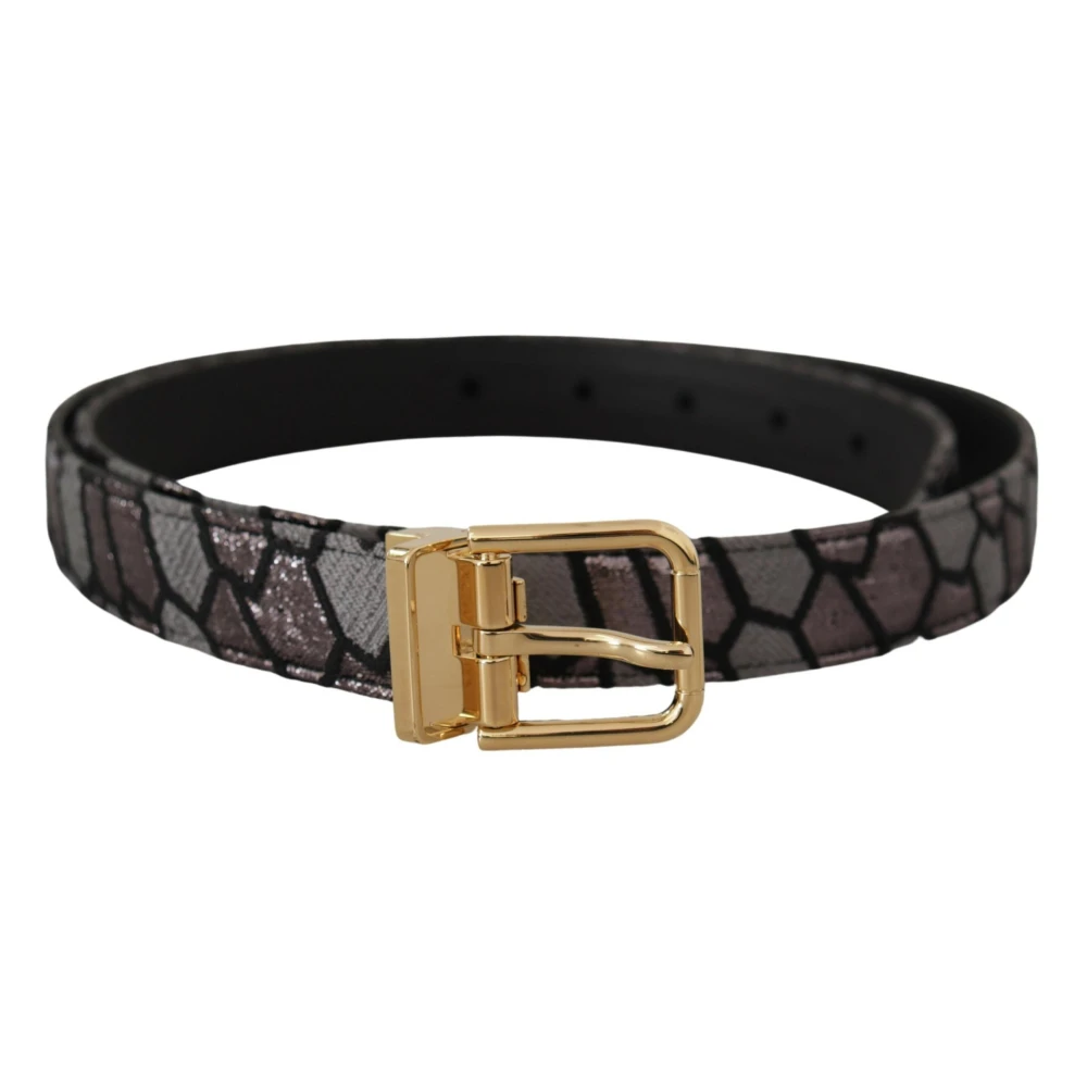 Dolce & Gabbana Men's Multicolor Leather Statet Belt