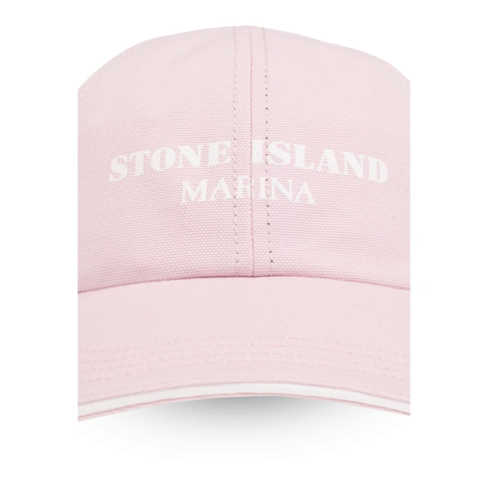 Stone Island Marina collectie baseballpet Pink Heren