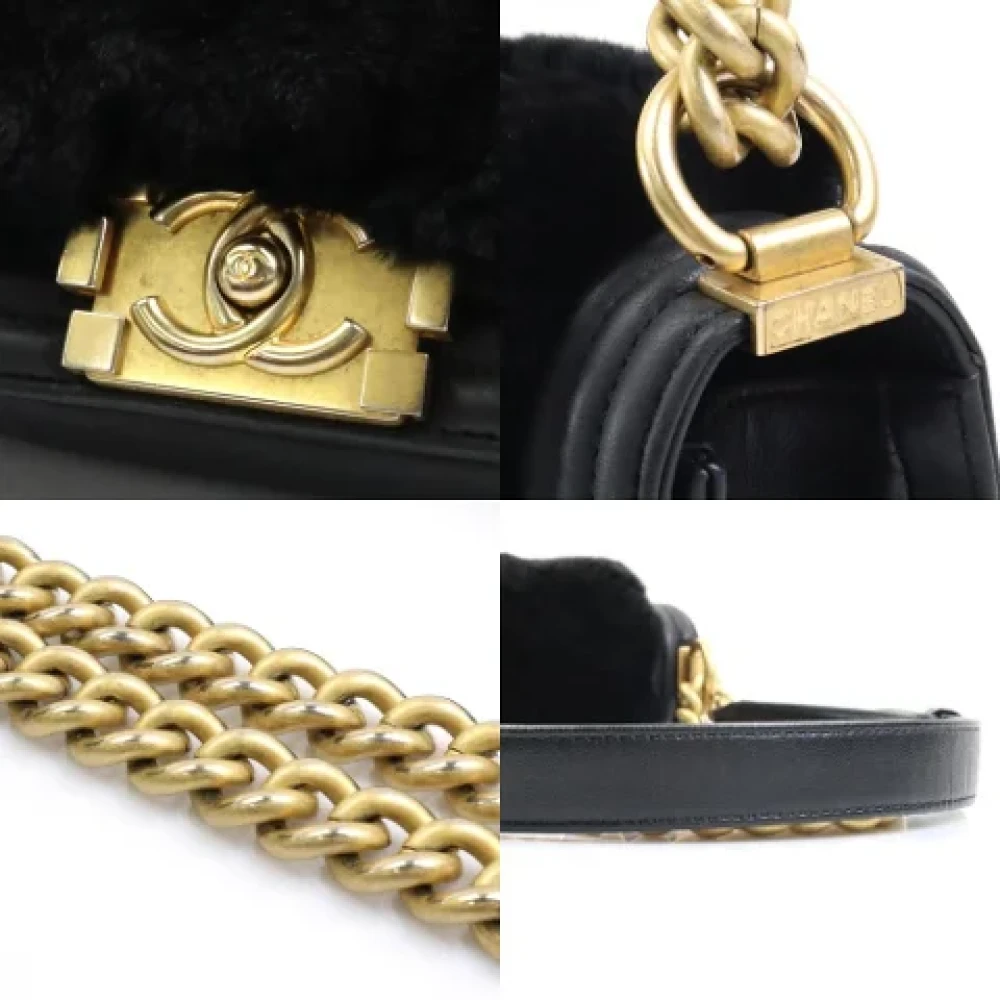 Chanel Vintage Pre-owned Fur chanel-bags Black Dames