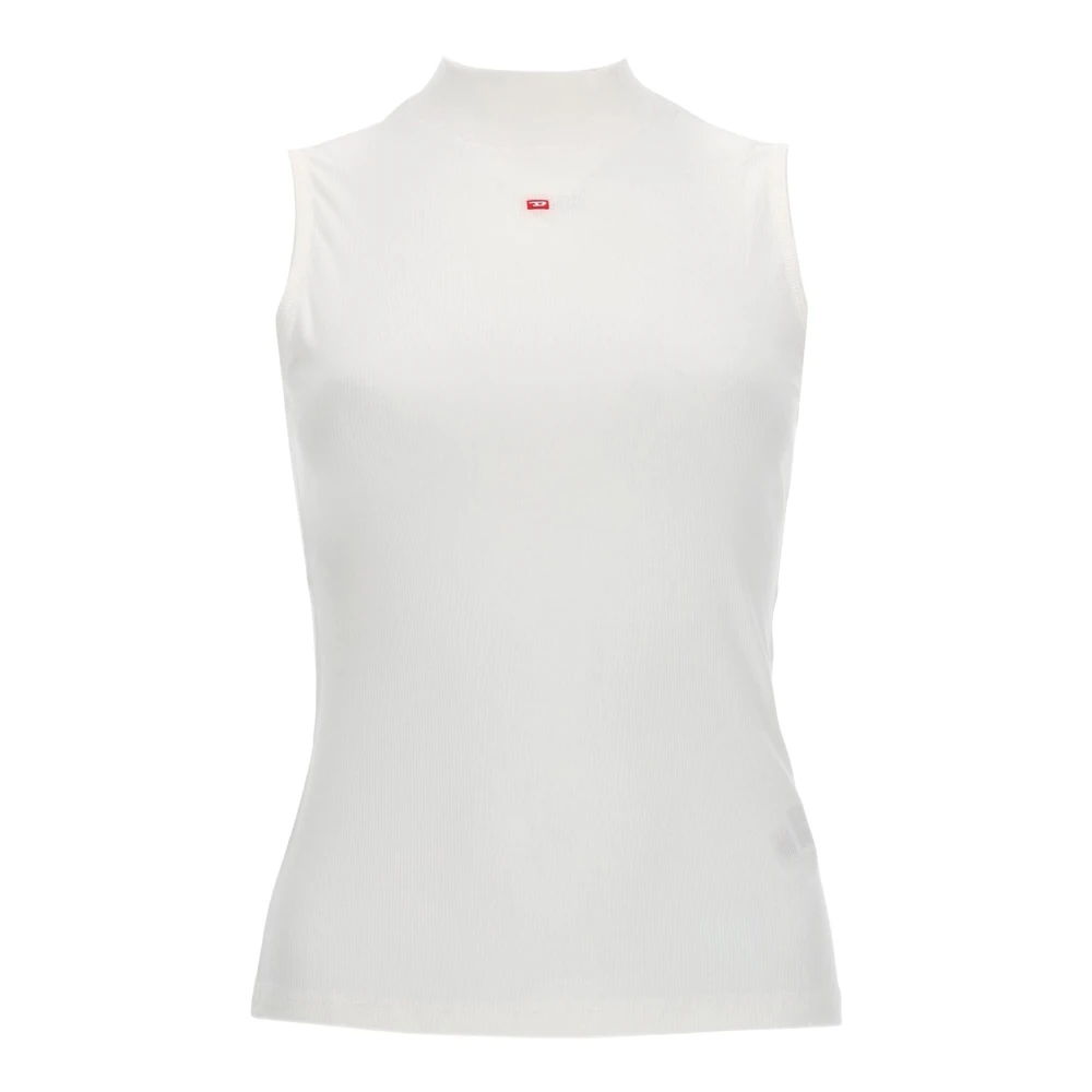 Diesel Women's White T-Mokky Sl Microdiv - Sleeveless Tops - Xs - Tops
