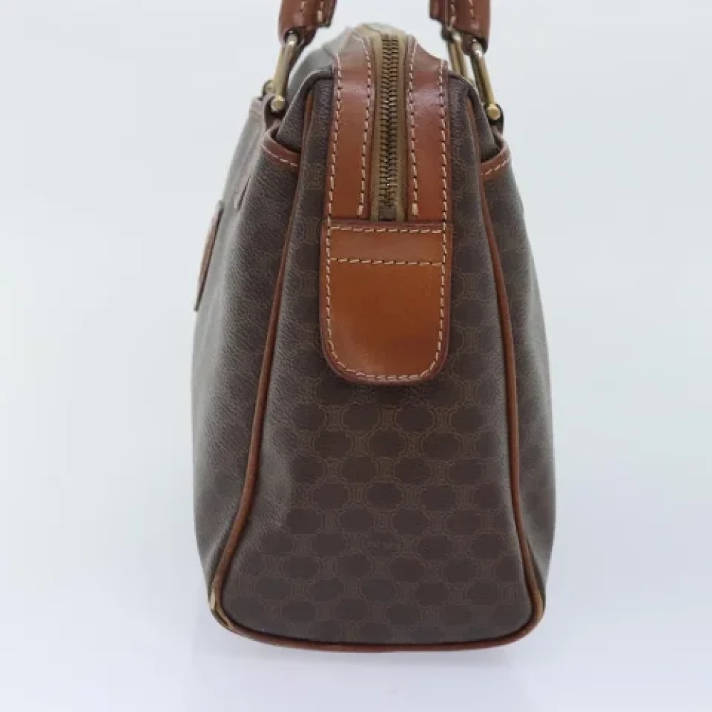 Celine Vintage Pre-owned Canvas handbags Brown Dames