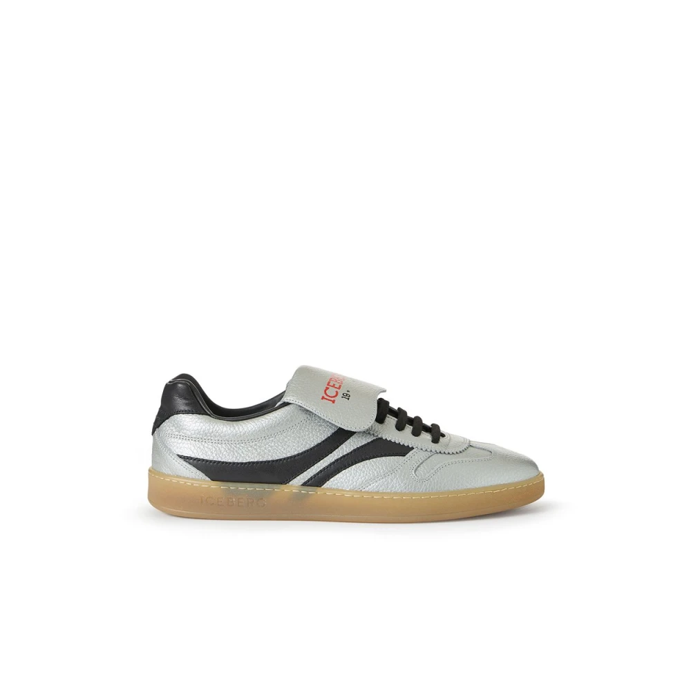 Iceberg Zwarte sneakers met een sportief design Heren Schoenen Veelkleurig Multicolor