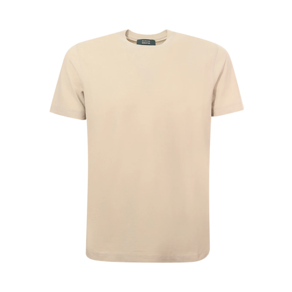 Zanone - Tops > T-Shirts - Beige - Zanone - Modalova
