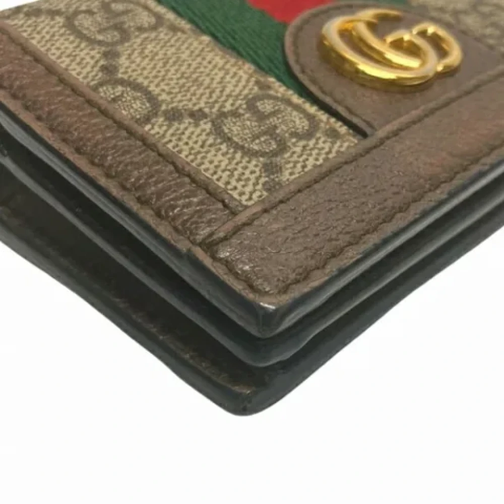Gucci Vintage Pre-owned Leather wallets Brown Dames