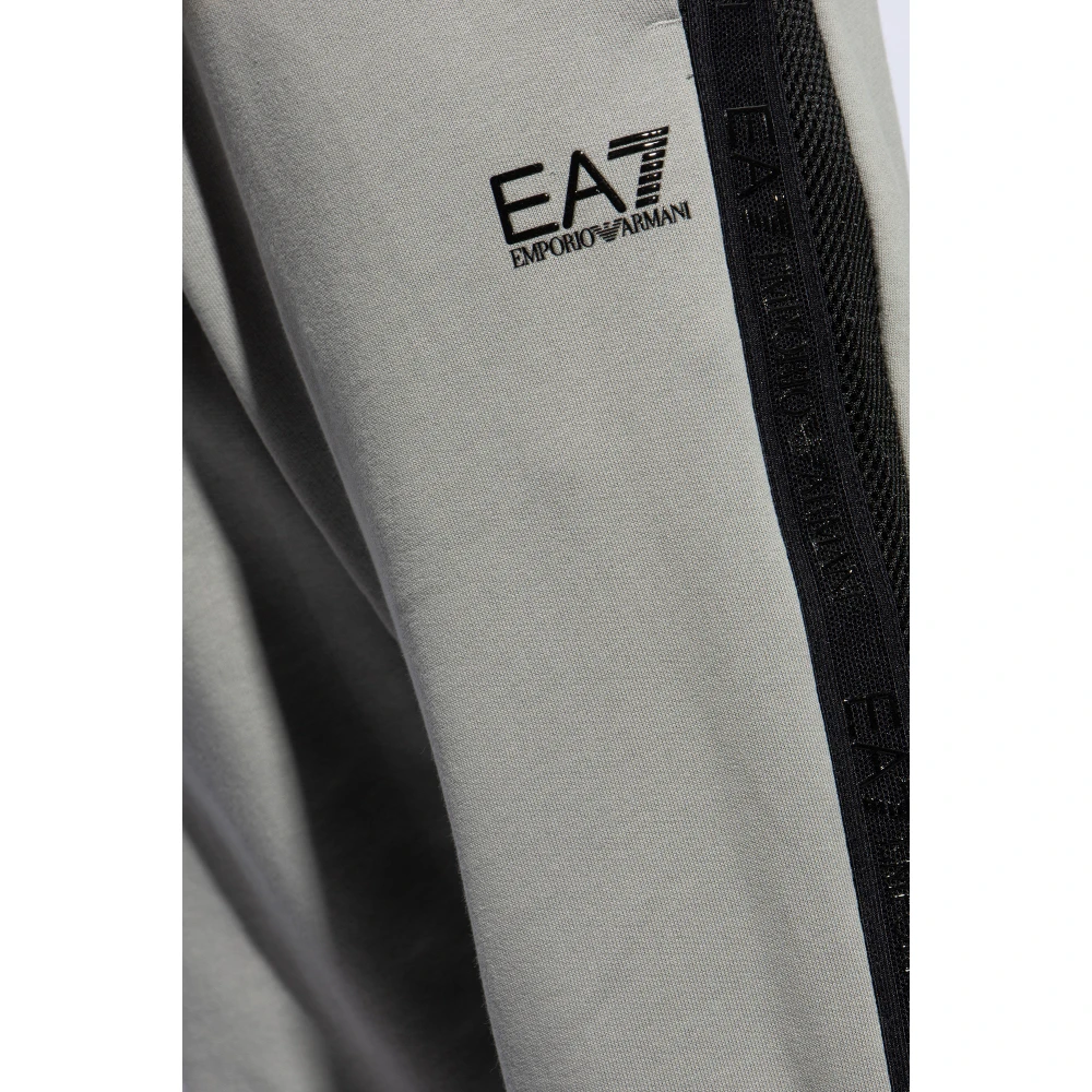 Emporio Armani EA7 Sweatpants met logo Gray Heren