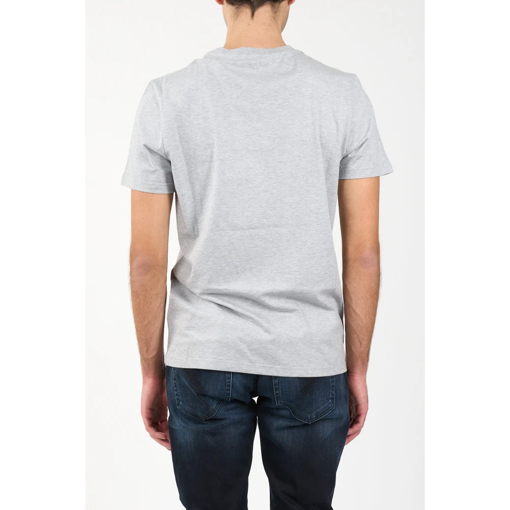Dondup Jersey T-shirt met geborduurde borst Gray Heren