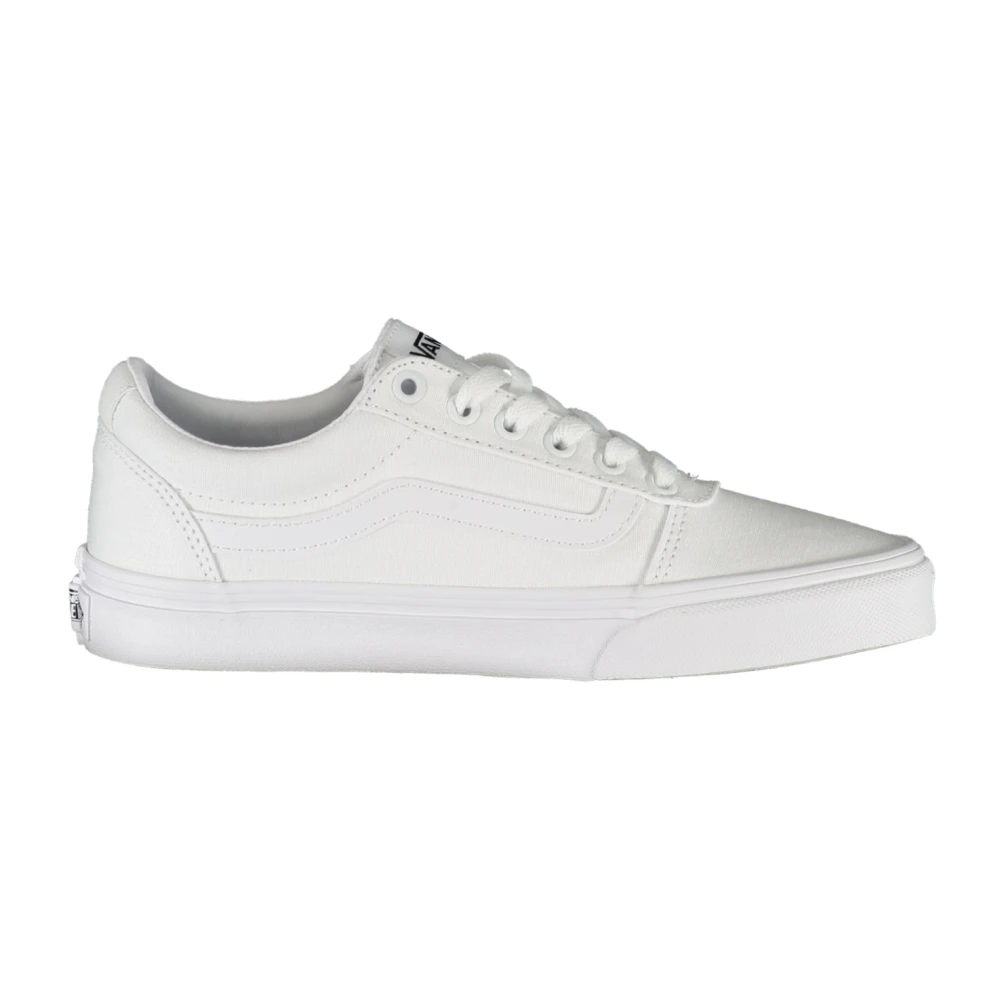 Vans Women's White Sporty Lace-Up Sneakers With Contrast Details