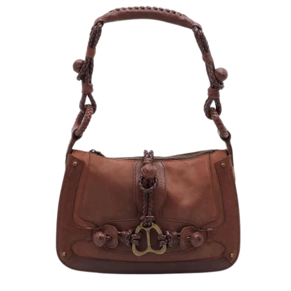 Alexander McQueen Pre-owned Leather shoulder-bags Brown Dames