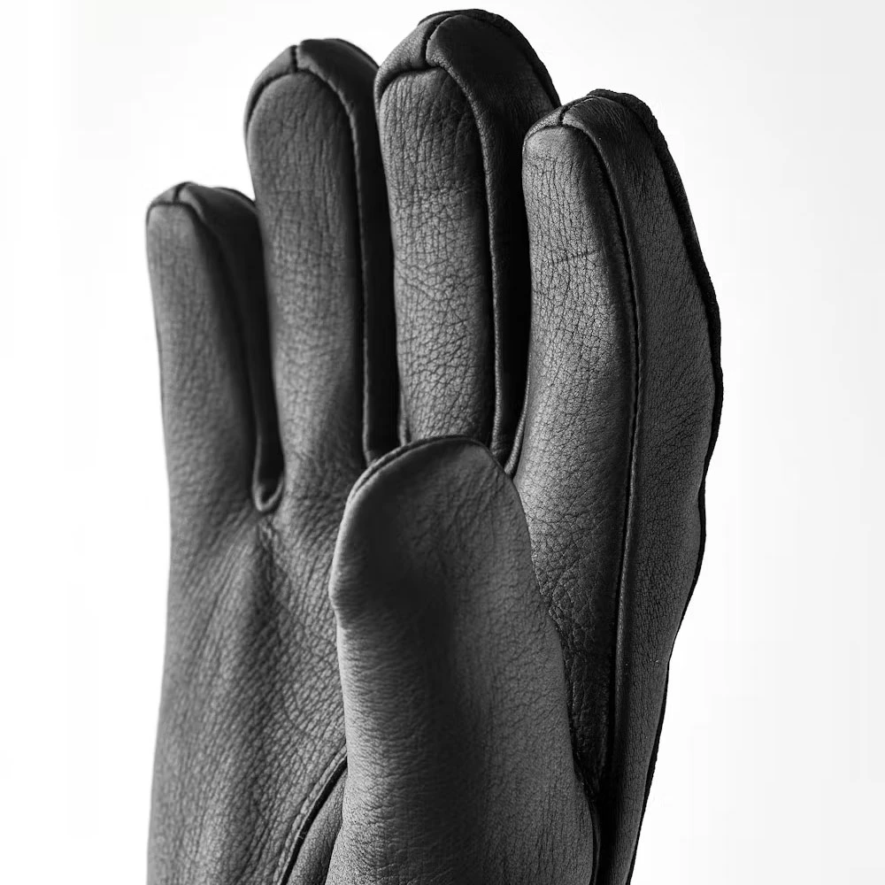 Hestra Winterhandschoenen Leer Wol Polyester Black Unisex