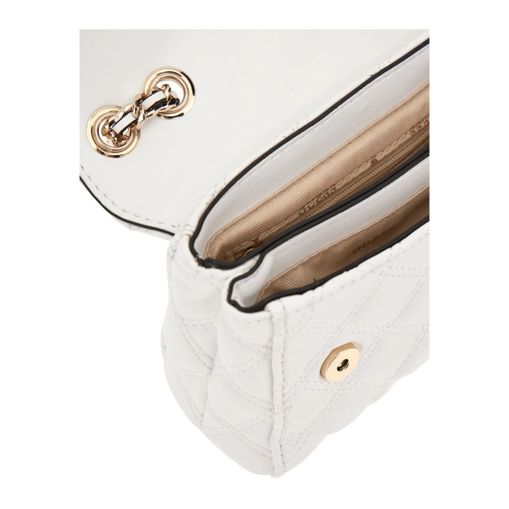 Guess Witte Spark Micro Mini Schoudertas White Dames