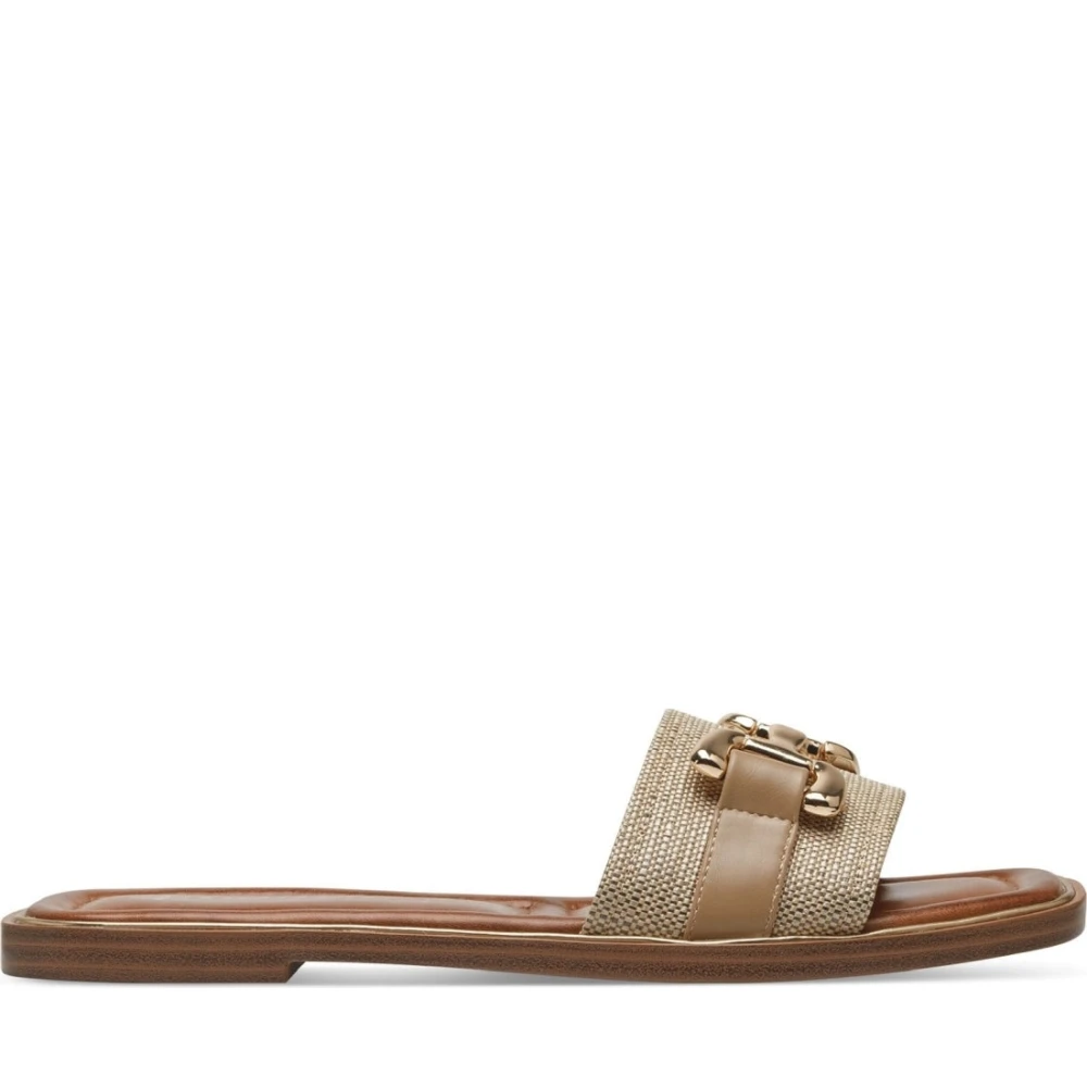 Tamaris Women's Beige Flat Sandals For Size 5 Uk