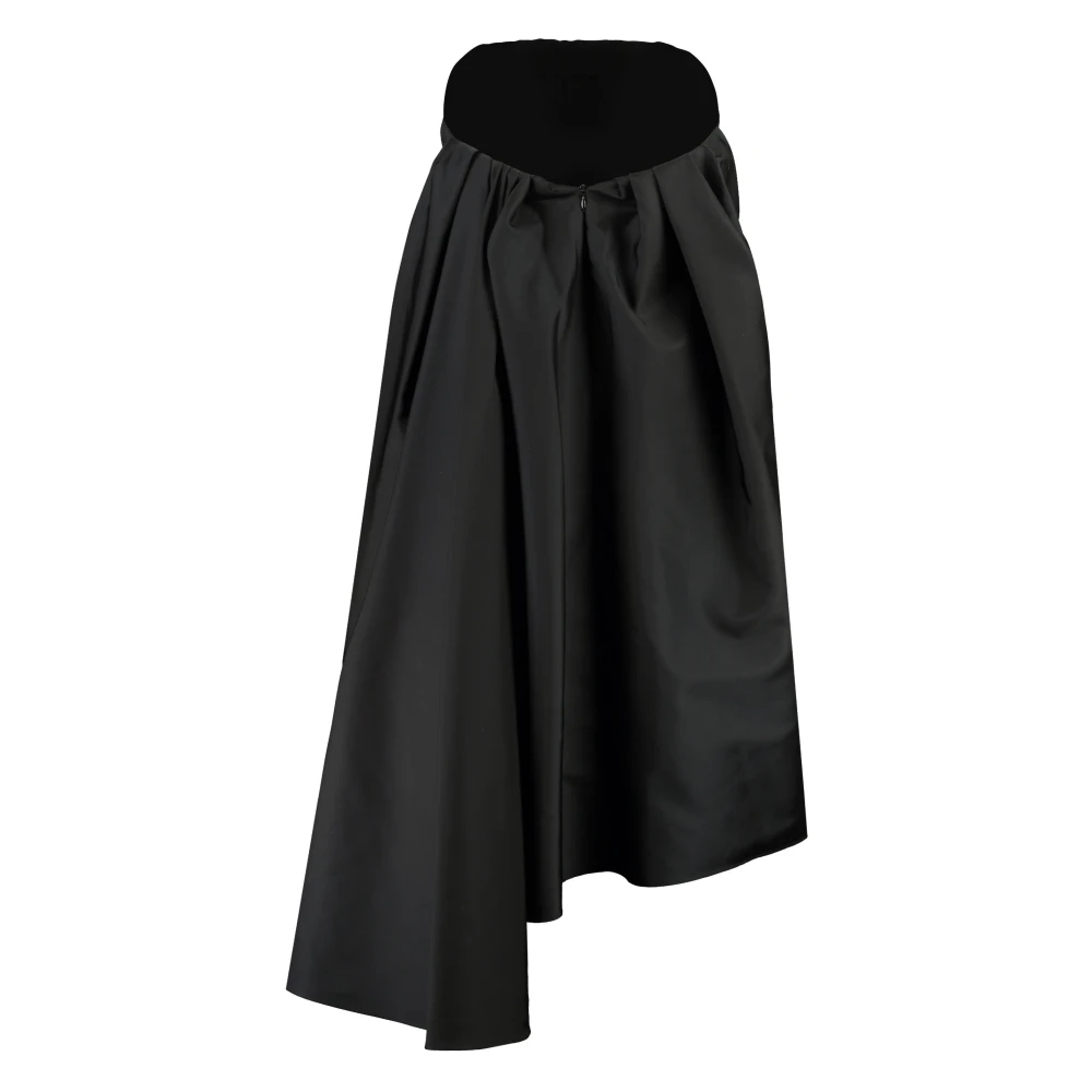 Givenchy Asymmetrische Zoom Nylon Jurk Black Dames