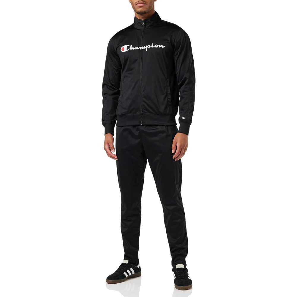 Champion Legacy Tracksuitspolywarpknit Full Zip Sport Set Black Heren