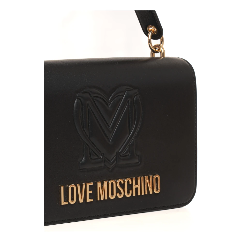 Love Moschino Stijlvolle Medium Tas met Top Handvat Black Dames