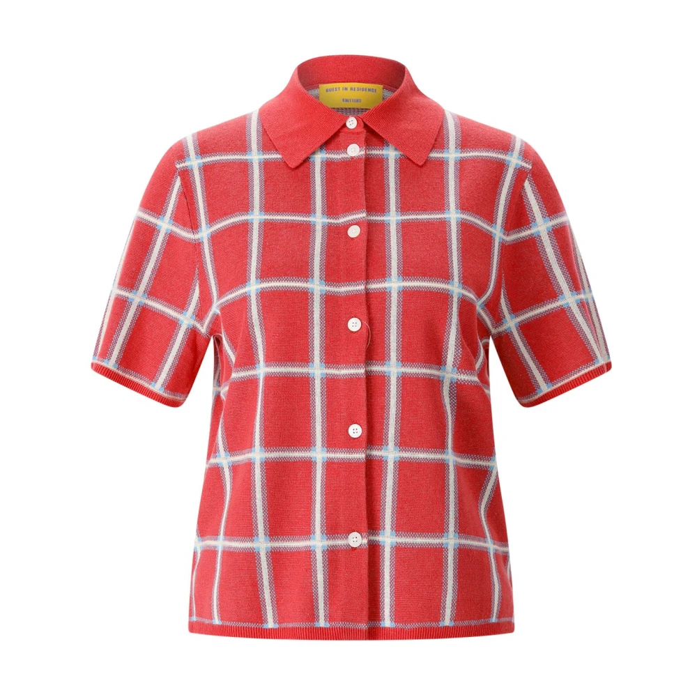 Guest In Residence Red Shirts, Female, L, Short-Sleeve Knit Cardigan