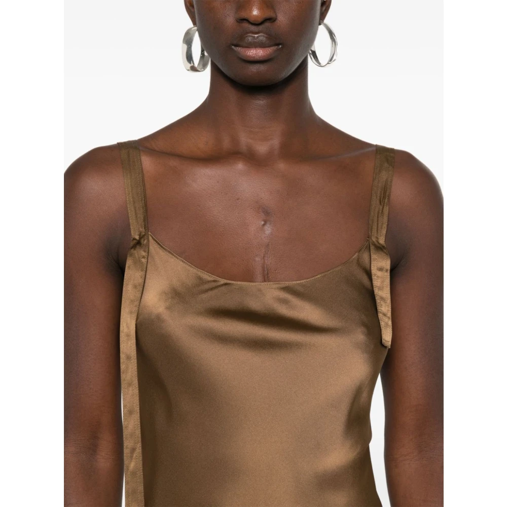The Garment Olijf String Jurk Green Dames