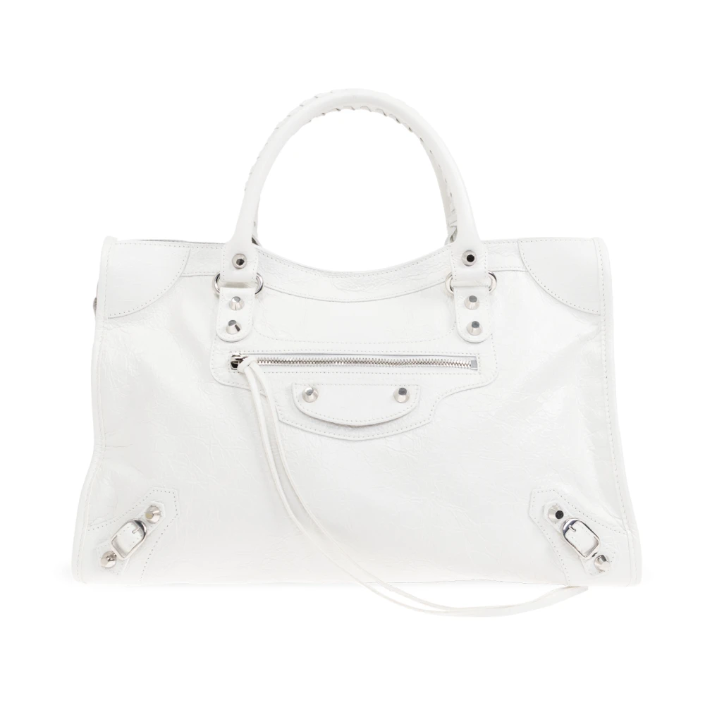 Balenciaga Handtas Le City Medium White Dames