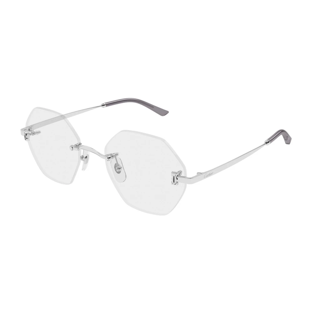 Cartier Women's Gray Glasses, 53 Mm, Signature C Optical Frame