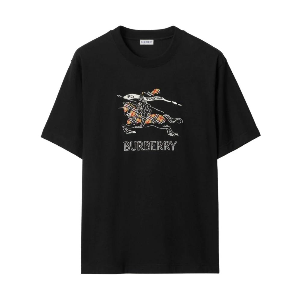 Burberry Men's Black Logo Cotton T-Shirt