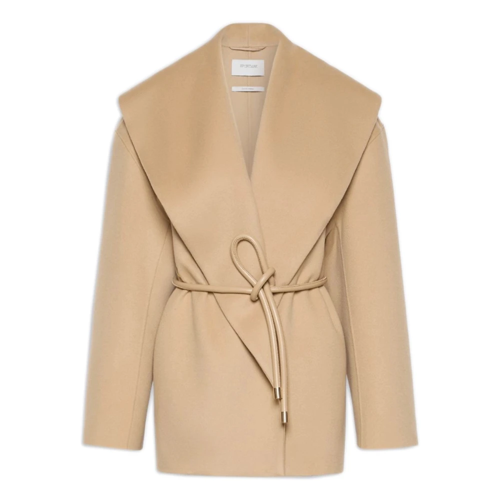 Sportmax , Blazers, Female, Beige, S, Spxuguale Jacket