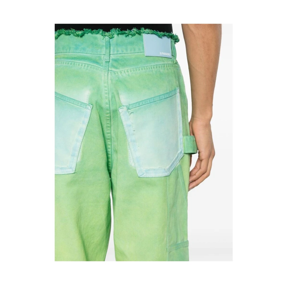 3.Paradis Straight Jeans Green Heren