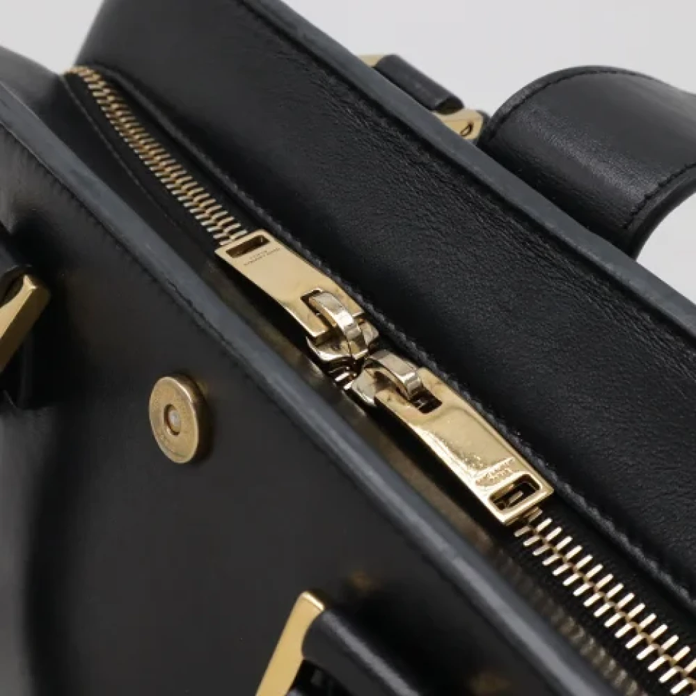 Yves Saint Laurent Vintage Pre-owned Leather handbags Black Dames