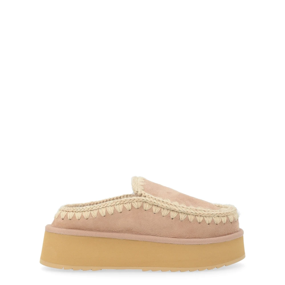 Mou Women's Brown Slippers, 3 Uk, Eskimo Platform Clog