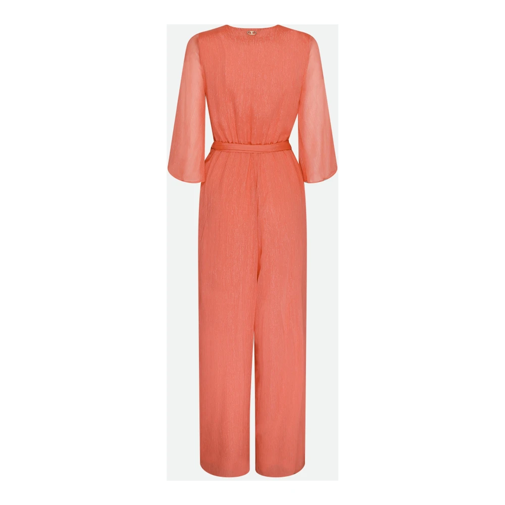 Twinset Roze Cross-Over Jumpsuit Pink Dames