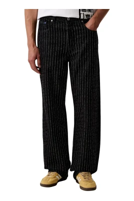Pinstripe Relaxed Jeans