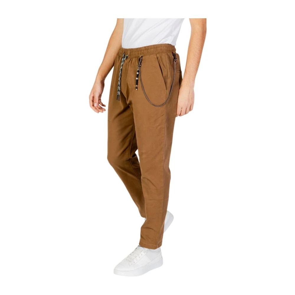 Gianni Lupo Stretch katoenmix broek Brown Heren