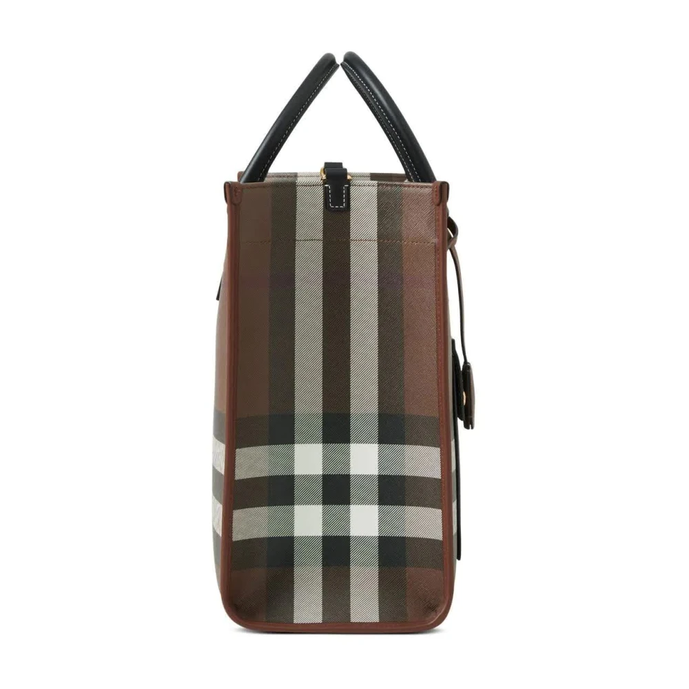 Burberry Freya Media Tote Tas Brown Dames