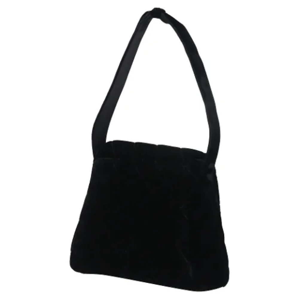 Chanel Vintage Pre-owned Fabric handbags Black Dames