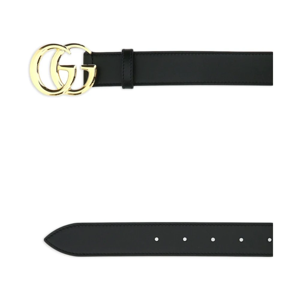 Gucci Marmont Leren Riem Black Heren