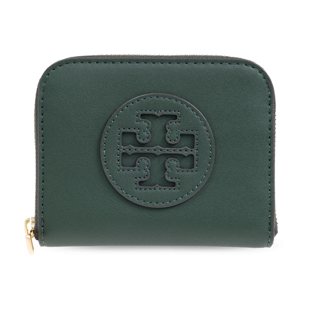 TORY BURCH Leren portemonnee Green Dames