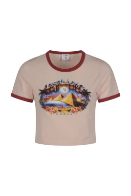 Tryckt Cropped Baby Tee
