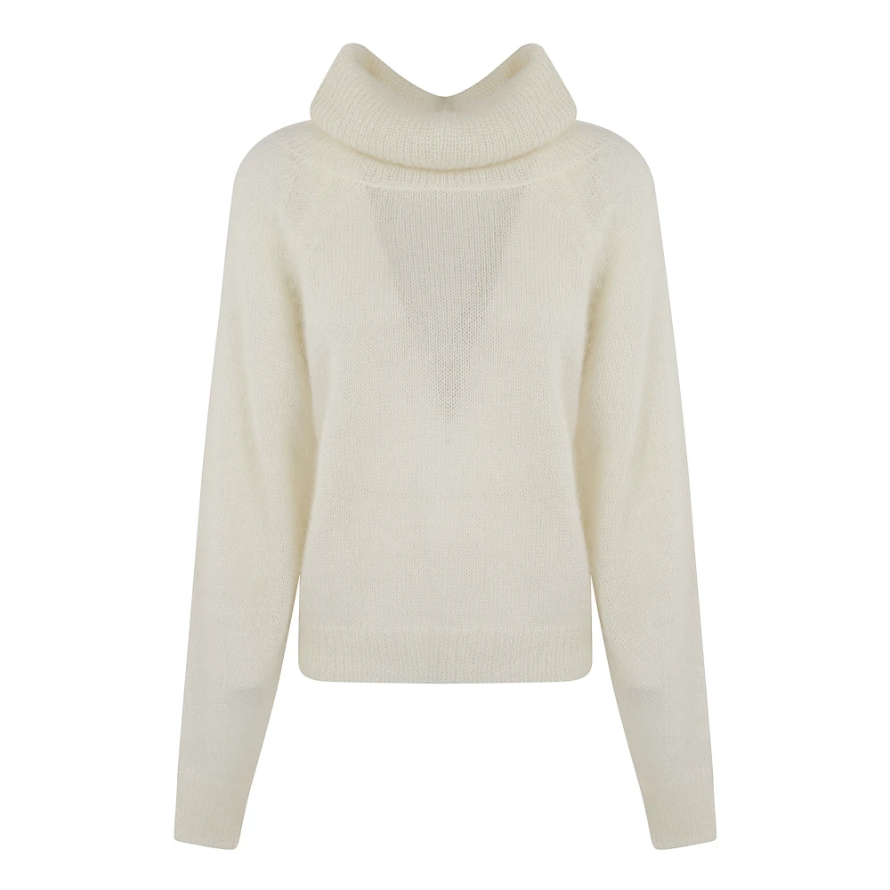 P.a.r.o.s.h. Luxe Cream Sweater Aw24 Beige Dames