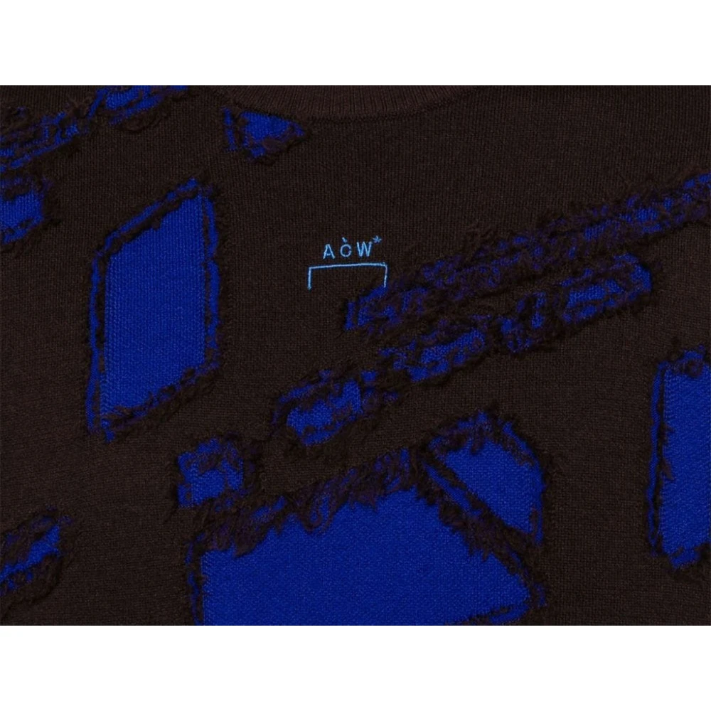 A-Cold-Wall Blauwe Jacquard Gelaagde Trui Blue Heren