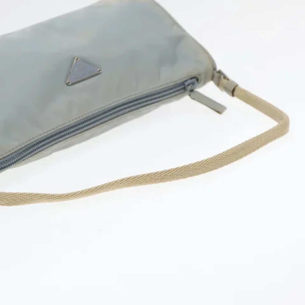 Prada Vintage Pre-owned Nylon pouches Blue Dames