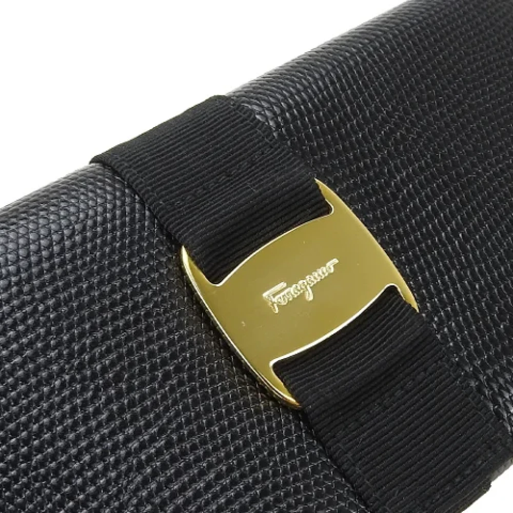 Salvatore Ferragamo Pre-owned Leather wallets Black Dames