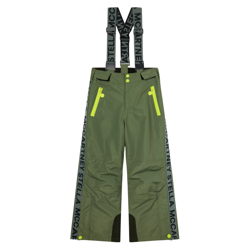 Stella Mccartney Boys Green Logo Ski Trousers - Kids Skiing - 4 Y - Kids