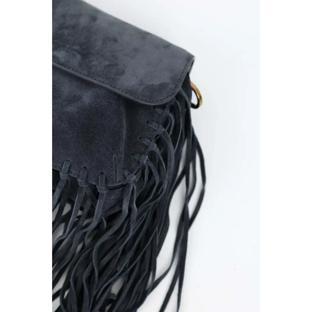 Armani Pre-owned Suede handbags Gray Dames