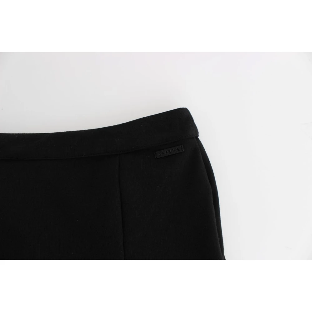 Gianfranco Ferré Elegante Zwarte Pencil Rok met Zijrits Black Dames