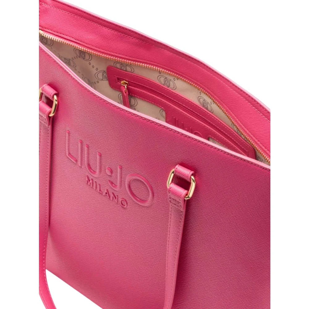 Liu Jo Stijlvolle Shopper met Ritssluiting Pink Dames