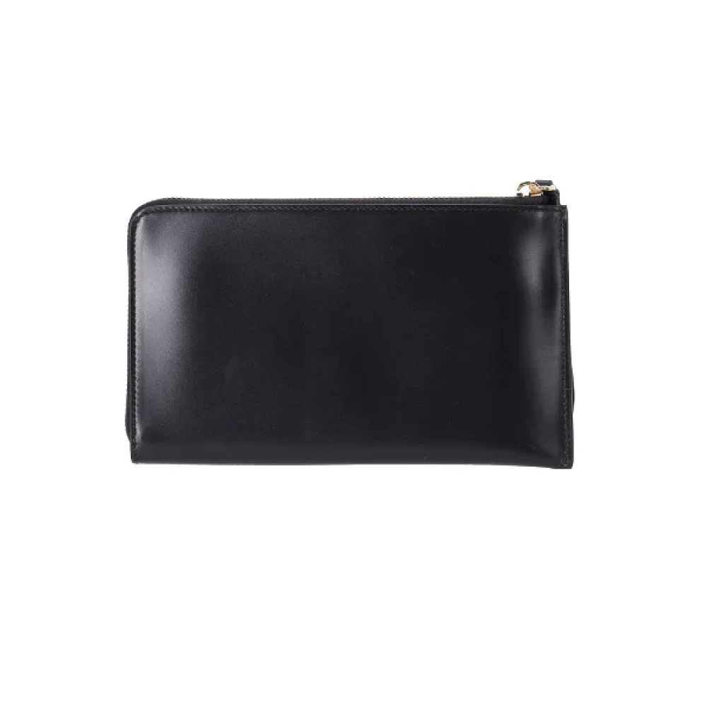 Burberry Vintage Pre-owned Leather pouches Black Dames
