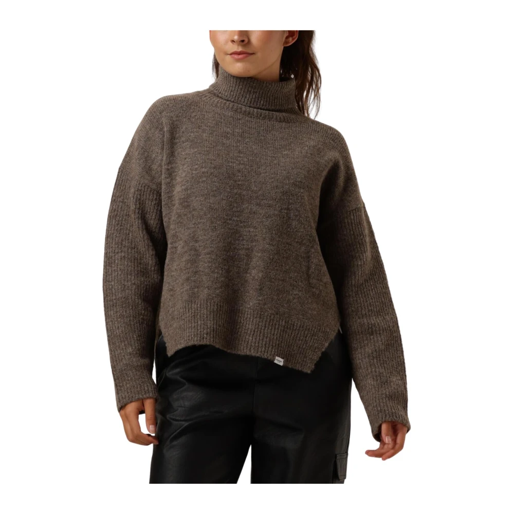 Penn&Ink N.Y Taupe Acryl Trui voor Vrouwen Brown Dames