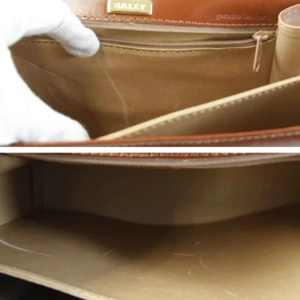Bally Pre-owned Leather handbags Brown Dames