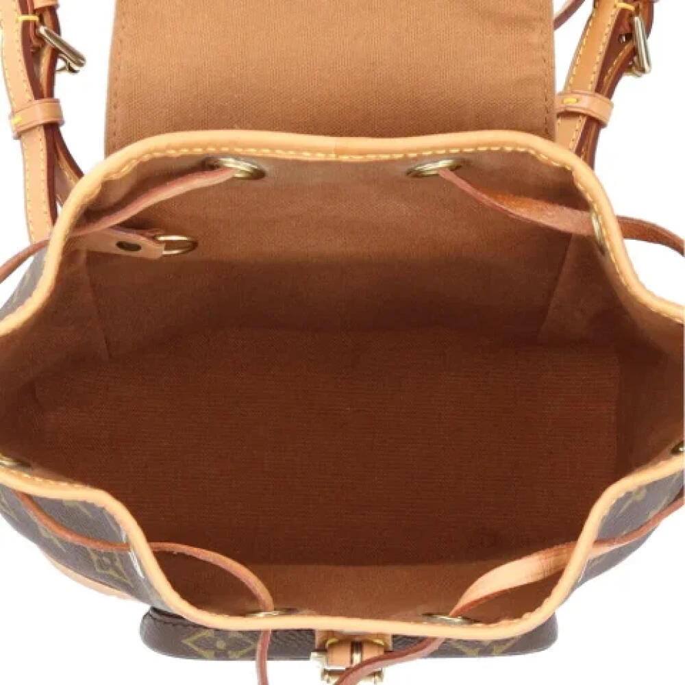 Louis Vuitton Vintage Pre-owned Canvas backpacks Brown Dames