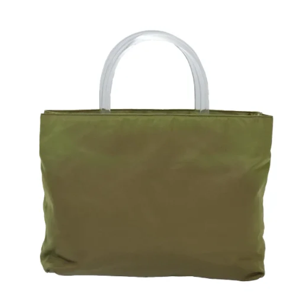 Prada Vintage Pre-owned Fabric prada-bags Green Dames