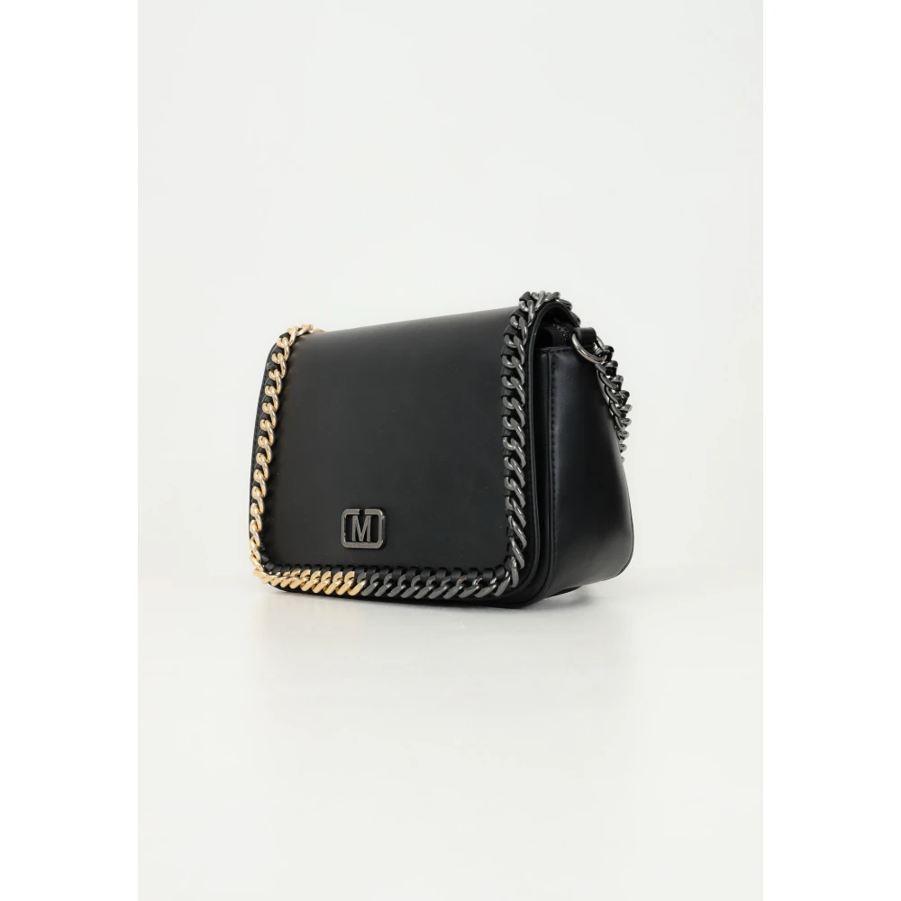 Marc Ellis Zwarte Schoudertas Magda met Bicolor Ketting Black Dames