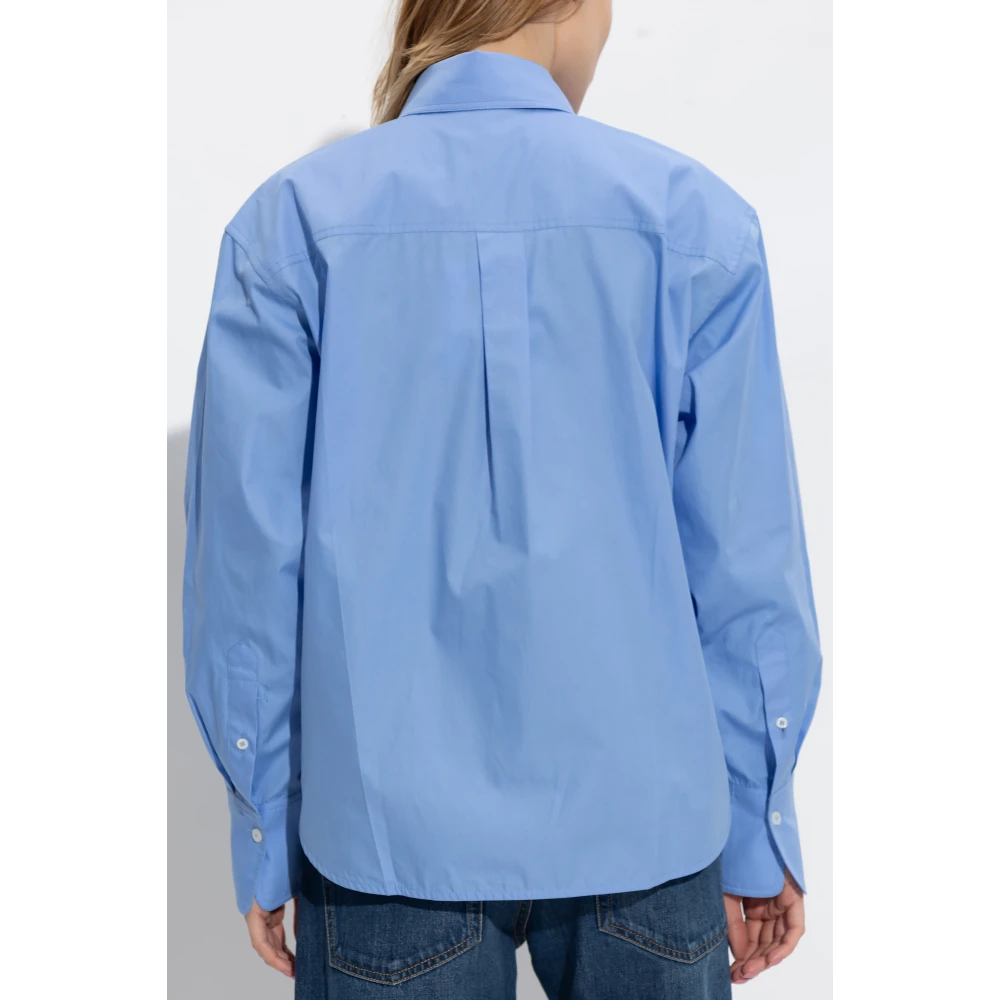 Victoria Beckham Shirt van biologisch katoen Blue Dames